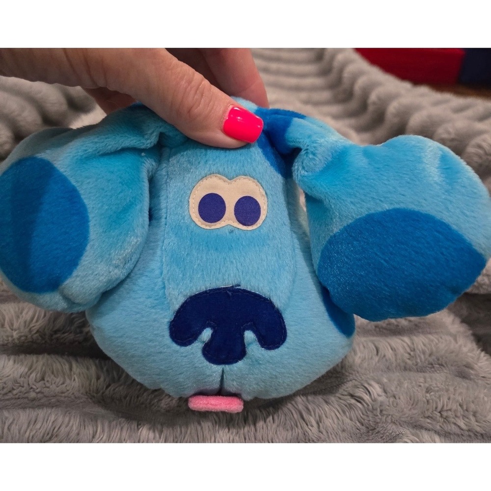 Vintage Blue's Clues Hand Puppet Plush Fisher Price Mattel 2001 Nick Jr‎